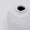 Decorative Handcrafted Ecomix Textured Vase In White Color